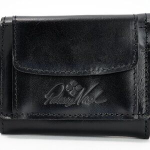 Patricia Nash 'Libby' Tri-fold Black Wallet Leather Unisex RFID NWT SOLD-OUT